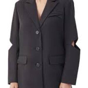 4th & Reckless Skylar Black Cut-Out Blazer Women’s Small UK 8 EUR 36 Trendy Stat